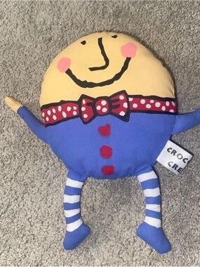 Vintage 1998 CROCODILE CREEK Humpty Dumpty Beanbag Plush Storybook